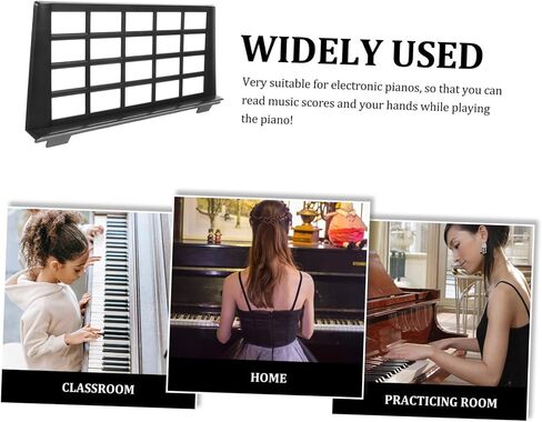 SUPVOX Adjustable Folding Music Stand with Carrying Bag Portable and Lightweight for Instruments Black in Saudi Arabia