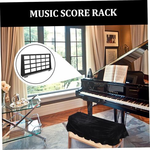 SUPVOX Adjustable Folding Music Stand with Carrying Bag Portable and Lightweight for Instruments Black in Saudi Arabia
