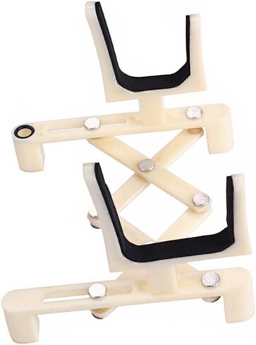 Yardwe Adjustable Violin Stand Holder Portable Plastic Violin Rack Sponge Pad Milk White Color Suitable for Accessories Foldable and Lightweight Design in Saudi Arabia
