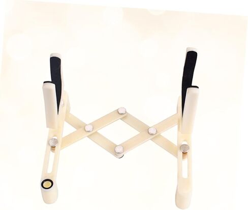 Yardwe Adjustable Violin Stand Holder Portable Plastic Violin Rack Sponge Pad Milk White Color Suitable for Accessories Foldable and Lightweight Design in Saudi Arabia