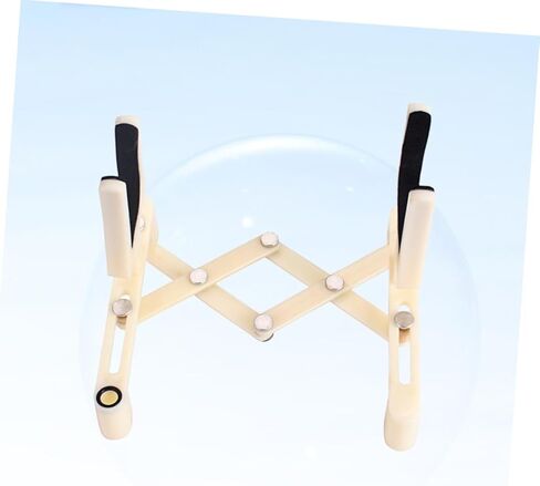 Yardwe Adjustable Violin Stand Holder Portable Plastic Violin Rack Sponge Pad Milk White Color Suitable for Accessories Foldable and Lightweight Design in Saudi Arabia