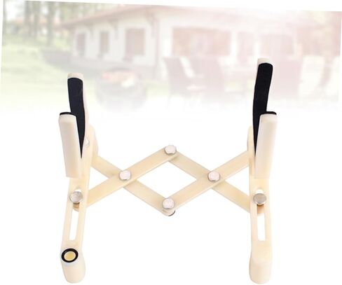 Yardwe Adjustable Violin Stand Holder Portable Plastic Violin Rack Sponge Pad Milk White Color Suitable for Accessories Foldable and Lightweight Design in Saudi Arabia