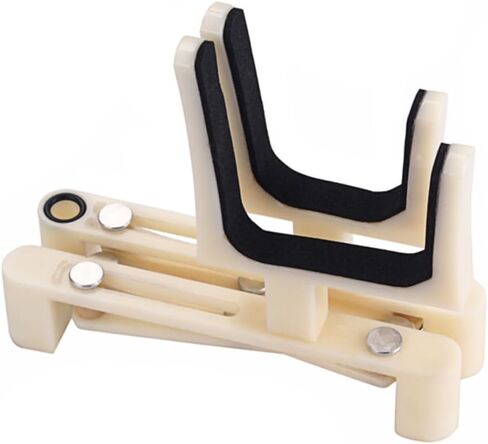 VANZACK Adjustable Plastic Violin Stand Portable Milk White Holder Sponge Pad Lightweight and Foldable Design for Violin Accessories in Saudi Arabia