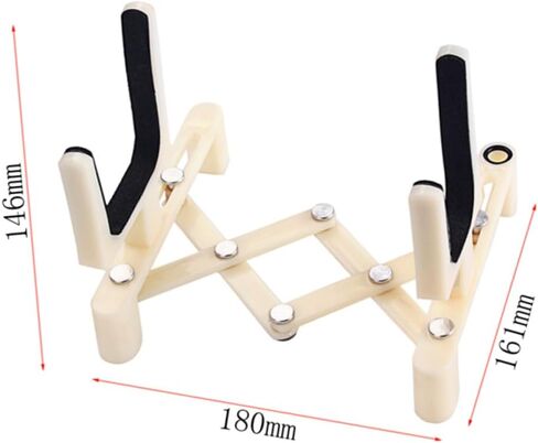 VANZACK Adjustable Plastic Violin Stand Portable Milk White Holder Sponge Pad Lightweight and Foldable Design for Violin Accessories in Saudi Arabia