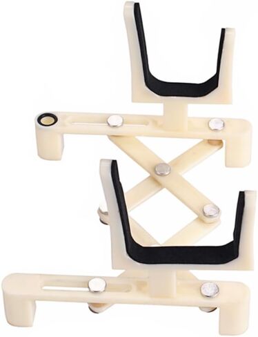 VANZACK Adjustable Plastic Violin Stand Portable Milk White Holder Sponge Pad Lightweight and Foldable Design for Violin Accessories in Saudi Arabia