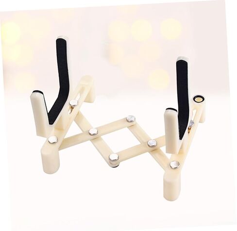 VANZACK Adjustable Plastic Violin Stand Portable Milk White Holder Sponge Pad Lightweight and Foldable Design for Violin Accessories in Saudi Arabia