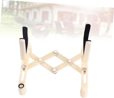 VANZACK Adjustable Plastic Violin Stand Portable Milk White Holder Sponge Pad Lightweight and Foldable Design for Violin Accessories in Saudi Arabia