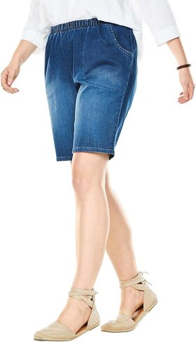 امرأة ضمن زائد الحجم Fineline Denim قصيرة in Saudi Arabia