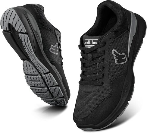 Walking Shoes for Men with Arch Support, Plantar Fasciitis Shoes with Wide Toe Box, Lightweight Breathable Men Sneakers for Cushioned Comfort in Kuwait