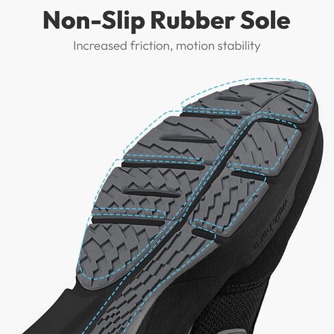 Walking Shoes for Men with Arch Support, Plantar Fasciitis Shoes with Wide Toe Box, Lightweight Breathable Men Sneakers for Cushioned Comfort in Kuwait