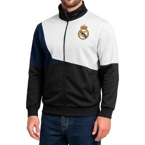 Icon Sports Officially Licensed Real Madrid Track Jacket - Training Day Casual Full Zip Active Adult Soccer Jacket - Small in Kuwait