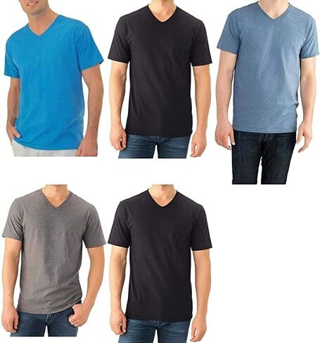 فاكهة لاعب Mens 6pack 6pack أبيض V-nock Thirts Lundershirt L. in Kuwait