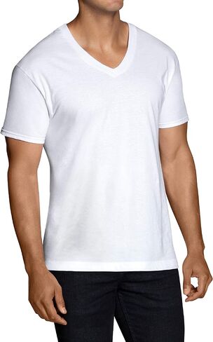 فاكهة لاعب Mens 6pack 6pack أبيض V-nock Thirts Lundershirt L. in Kuwait
