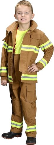 Aeromax PERSONALIZED Jr. Firefighter Suit/Bunker Gear, BLACK or TAN in Saudi Arabia