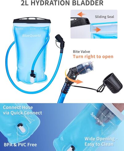 Sportsnew Running Vest for Women Men, Lightweight 10L Hydration Backpack with Waterproof Phone Pocket, Hydration Pack with Water Bladder for Hiking Trail in Kuwait