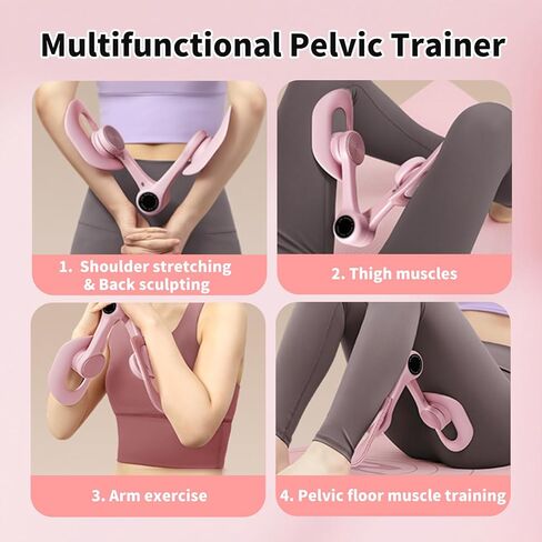 Thigh Master, Pelvic Floor Thigh Exercise Device for Women, Inner Thigh Master Trainer Thigh Strengthening Exerciser Home/Office Workouts in Kuwait