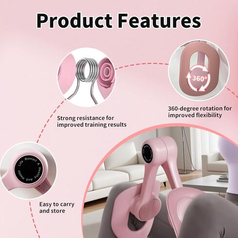 Thigh Master, Pelvic Floor Thigh Exercise Device for Women, Inner Thigh Master Trainer Thigh Strengthening Exerciser Home/Office Workouts in Kuwait