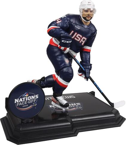 McFarlane Toys - Auston Matthews (Team USA) NHL 7in Posed Figure 4 Nations Face Off McFarlane's SportsPicks in Saudi Arabia