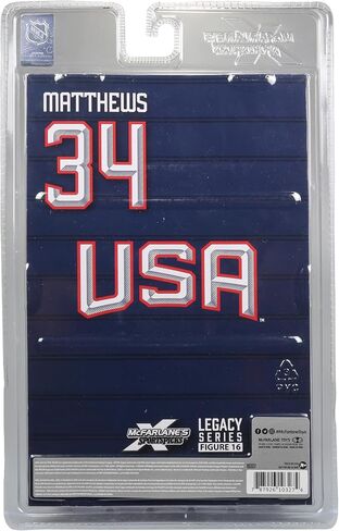 McFarlane Toys - Auston Matthews (Team USA) NHL 7in Posed Figure 4 Nations Face Off McFarlane's SportsPicks in Saudi Arabia