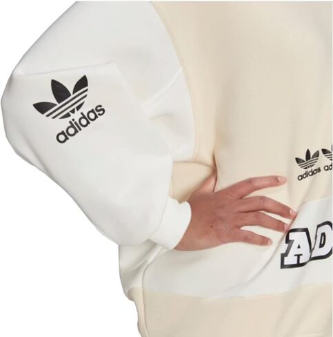 أديداس أوريجينالز شعار Trefoil Play Sweater Wonder White Lg in Saudi Arabia