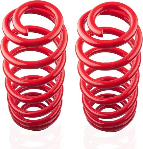 ملفات لفائف خلفية ثقيلة للخدمة الثقيلة لـ escalade/avalanche/suburban/tahoe/yukon xl - upgrate 70 ٪ زيادة في معالجة الحمل مجموعة متغيرات ملف النوابض عند ارتفاع ركوب الأسهم 2pcs ، الأسود in Kuwait