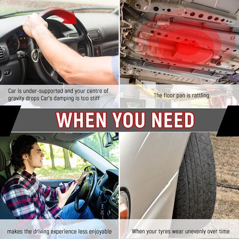 ملفات لفائف خلفية ثقيلة للخدمة الثقيلة لـ escalade/avalanche/suburban/tahoe/yukon xl - upgrate 70 ٪ زيادة في معالجة الحمل مجموعة متغيرات ملف النوابض عند ارتفاع ركوب الأسهم 2pcs ، الأسود in Kuwait