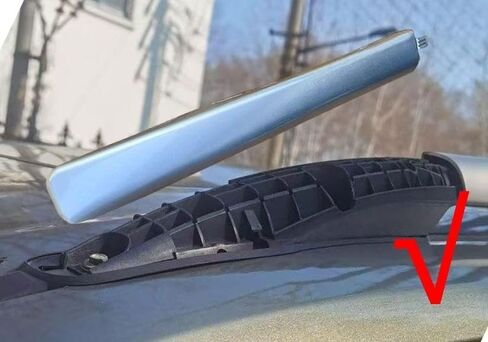 Roof Rack Cover Roof Luggage Bar Rail End Shell Plasitc Cover Replacement Front Rear Left Right Compatible for Ford KUGA Escape 2013 2014 2015 2016 2017 2018 Car Rack Accessories(Front Right) in Saudi Arabia
