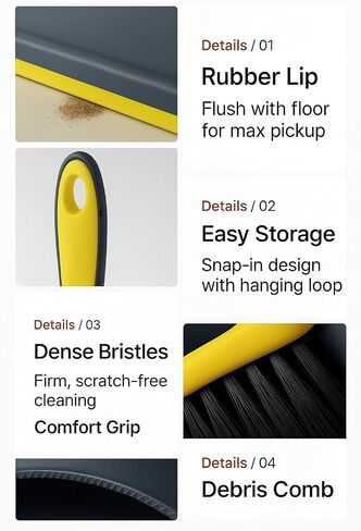 KeFanta Outdoor/Indoor Broom for Floors, 53" Long Handle Angle Broom for Sweeping Indoor Concrete Courtyard Garage Patio Home Kitchen Office Lobby in Saudi Arabia