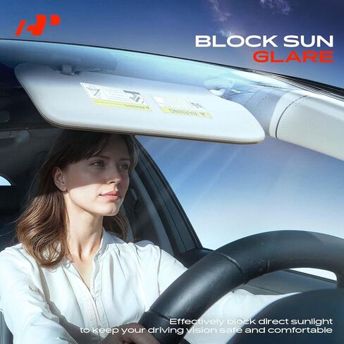 A-Premium Left Driver Side Sun Visor Assembly Compatible with Toyota Camry 2007 2008 2009 2010 2011, Without Sunroof, with Mirror, with Card Holder, without Light, Beige, Replaces 74320-06780-B0 in Saudi Arabia