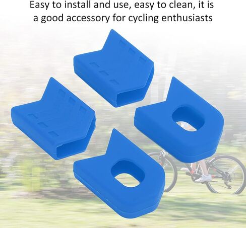 Tissting Crank Boot Protector, MTB Mountain Bike Crankset Caps Protector, Silicone Bicycle Crank Case Cover Crank Sleeve Arm Boot Protector, Protect and Style Your cranks in Saudi Arabia
