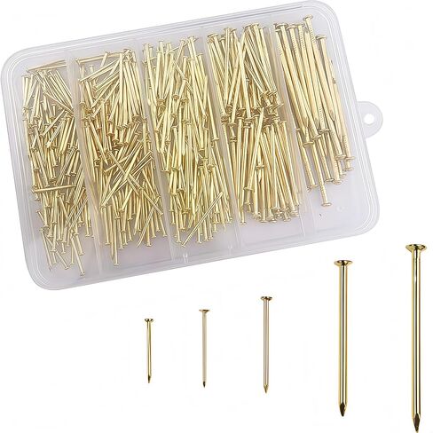 400pcs Premium Hardware Nails Assortment Kit，Good Hardness Picture Hanging Nails,Wall Nails，5 Sizes in Saudi Arabia