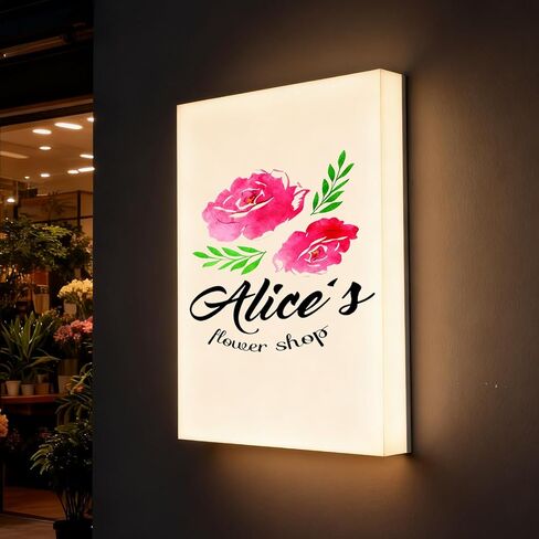 Custom LED Lightbox Sign, Illuminated Advertising Store Sign, Logo Branding Signage, Outdoor Signboard for Shops, Restaurants, Cafés, Studios and Tea Salons (Three-Sided Printed) in Saudi Arabia