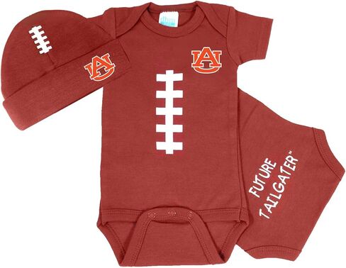 Auburn Tigers Baby Football Onesie and Hat Set in Kuwait
