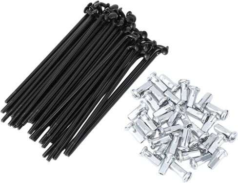 36 مجموعة 12G المتحدث باسم دراجة 89 ملم المتحدث عجلة الدراجة 45 الصلب الأسود in Saudi Arabia