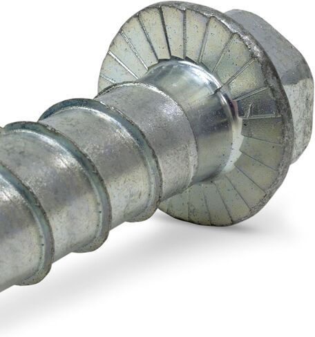Simpson Strong-Tie THDB62800H 5/8 Inch x 8 Inch, Hex Washer Head, Zinc Plated Titen HD Heavy-Duty Screw Anchor for Concrete, Easy Installation (Pack of 10) in Saudi Arabia