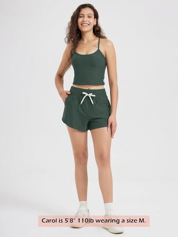 ODODOS Women's Performance Shorts Ultra Soft odSTRATUM Tech Mid Rise Relaxed Shorts with Pocket 3" Inseam Moisture Wicking in Saudi Arabia