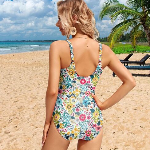 YNIQUE Women's One Piece Swimsuits 2026 Tummy Control Ruched Slimming Bathing Suit Square Neck Swimwear in Kuwait