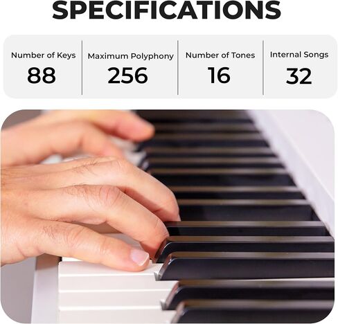 Roland FP-60X 88-Key Digital Piano-حزمة أسود مع حامل ، وثلاث وحدة دواسة ، ومقعد ، وأقراص DVD التعليمية ، ودروس البيانو عبر الإنترنت ، وقطعة قماش تلميع in Saudi Arabia