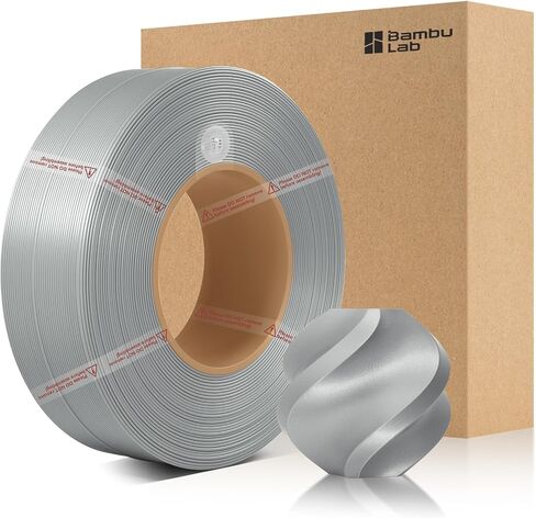 Bamboo1.75mm PLA PLA Basic Rechness High Standness عالية السرعة وسهولة الطباعة البيئية الصديقة مع RFID لـ Bambu Lab A1 ، X1 ، P1 AMS 1KG +/- 0.03 مم (بدون التخزين المؤقت) (أبيض 10100) in Kuwait