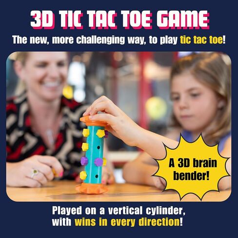 Challenge Your Mind with Tic Tac Totem: 3D Tic Tac Toe Travel Game & Brain Game for Strategy Enthusiasts, Ages 6+ (4X4) in Saudi Arabia