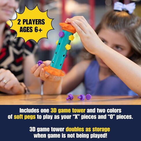 Challenge Your Mind with Tic Tac Totem: 3D Tic Tac Toe Travel Game & Brain Game for Strategy Enthusiasts, Ages 6+ (4X4) in Saudi Arabia