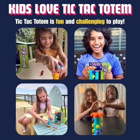 Challenge Your Mind with Tic Tac Totem: 3D Tic Tac Toe Travel Game & Brain Game for Strategy Enthusiasts, Ages 6+ (4X4) in Saudi Arabia