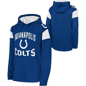 سترة كرة القدم Outerstuff NFL للأطفال الشباب 8-20 مرخصة رسميًا، شعار الفريق الأساسي ذو الأكمام الطويلة وخفيفة الوزن in Kuwait