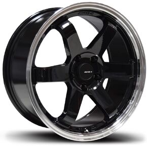 AVID.1 AV-06 Custom Wheel - 18x8.5, 35 Offset, 5x114.3 Bolt Pattern, 73.1mm Hub - Hyper Black Rim in Saudi Arabia