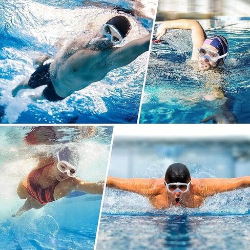 Swimming Goggles Swim Pool Goggles Anti Fog Anti UV No Leakage Clear Vision for Men Women Adults with Snorkeling and Swimming in Saudi Arabia