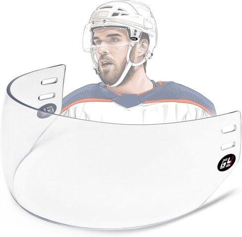 Gy Hockey Visor Clear Hockey Hulmet Hourd Hockey Hight Half Face Compoor Into Inti-Fog/Outsid in Kuwait