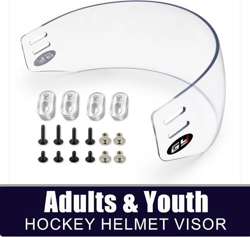 Gy Hockey Visor Clear Hockey Hulmet Hourd Hockey Hight Half Face Compoor Into Inti-Fog/Outsid in Kuwait