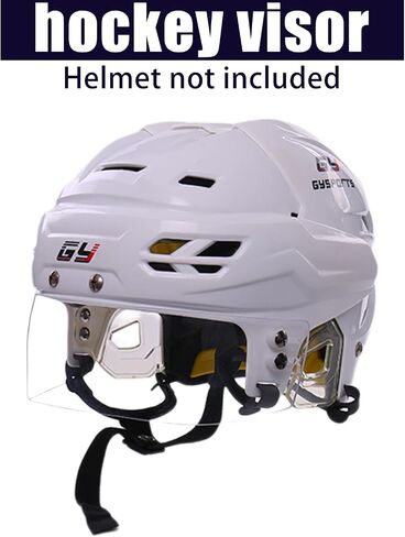 Gy Hockey Visor Clear Hockey Hulmet Hourd Hockey Hight Half Face Compoor Into Inti-Fog/Outsid in Kuwait