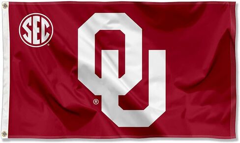 Oklahoma Sooners SEC Large Grommet Banner Flag in Saudi Arabia