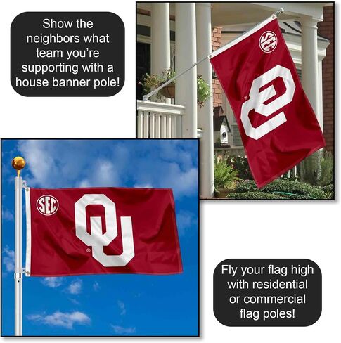 Oklahoma Sooners SEC Large Grommet Banner Flag in Saudi Arabia